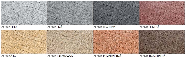 farby dlažby Granit - Avangarde