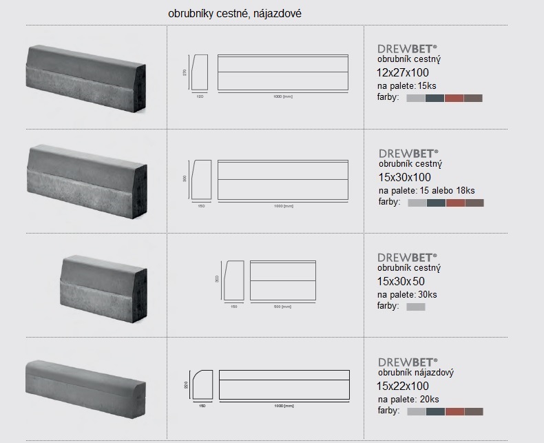 obrubníky DREWBET
