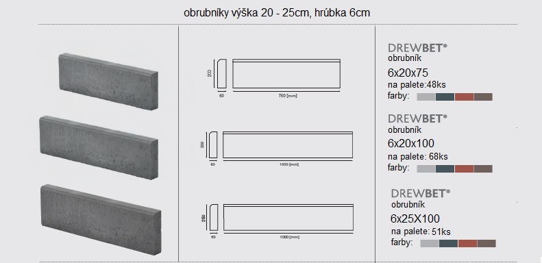 obrubníky DREWBET